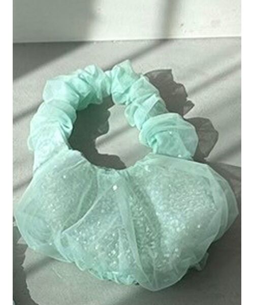 dazzlin（ダズリン）の「オーガンチュールBAG（ハンドバッグ・レディース・ブラック/グレー/オフホワイト/ピンク/ブルー/グリーン/アイボリー・FREE）」の5枚目の写真