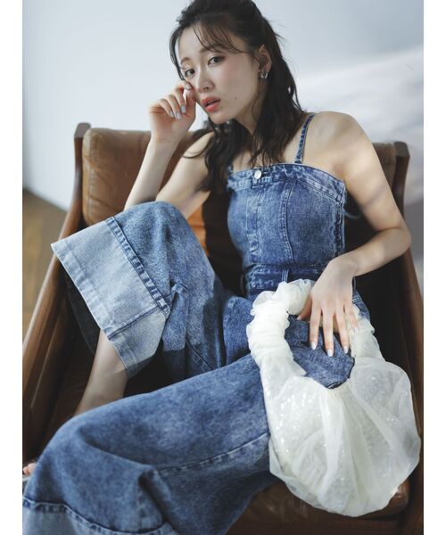 dazzlin（ダズリン）の「オーガンチュールBAG（ハンドバッグ・レディース・ブラック/グレー/オフホワイト/ピンク/ブルー/グリーン/アイボリー・FREE）」の8枚目の写真