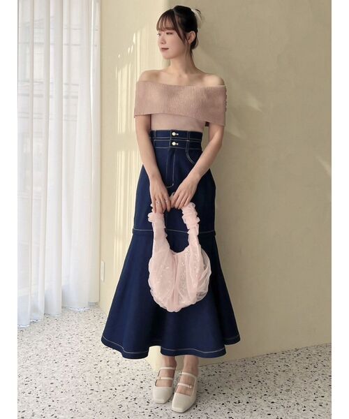 dazzlin（ダズリン）の「オーガンチュールBAG（ハンドバッグ・レディース・ブラック/グレー/オフホワイト/ピンク/ブルー/グリーン/アイボリー・FREE）」の16枚目の写真