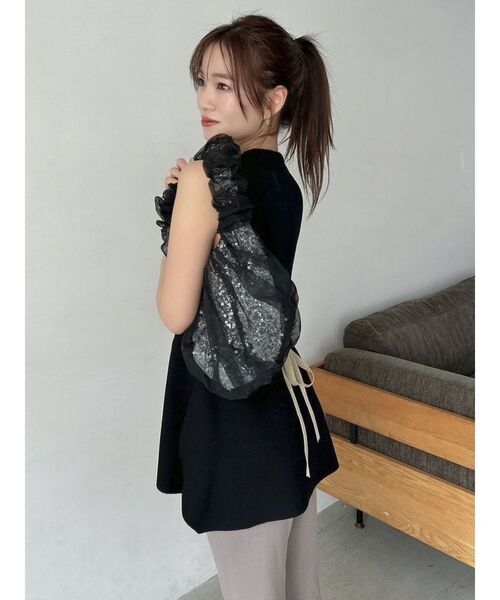 dazzlin（ダズリン）の「オーガンチュールBAG（ハンドバッグ・レディース・ブラック/グレー/オフホワイト/ピンク/ブルー/グリーン/アイボリー・FREE）」の19枚目の写真