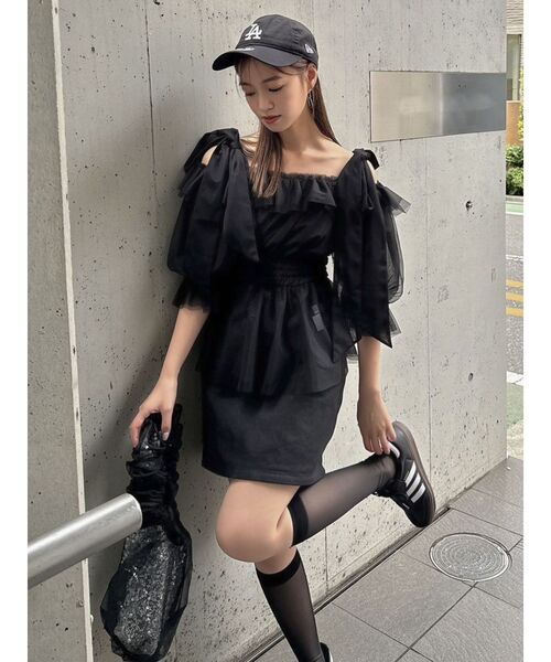 dazzlin（ダズリン）の「オーガンチュールBAG（ハンドバッグ・レディース・ブラック/グレー/オフホワイト/ピンク/ブルー/グリーン/アイボリー・FREE）」の20枚目の写真