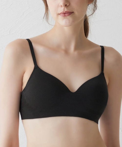 GUNZE(グンゼ)の「KIREILABO/キレイラボ ノンワイヤーブラジャー 接触冷感でひんやり Fitte COOL(ブラジャー・レディース・ブラウン系その他/ブラック/ライトブルー/グレー系その他/ベージュ・LARGE/MEDIUM/X-LARGE)」の1枚目の写真
