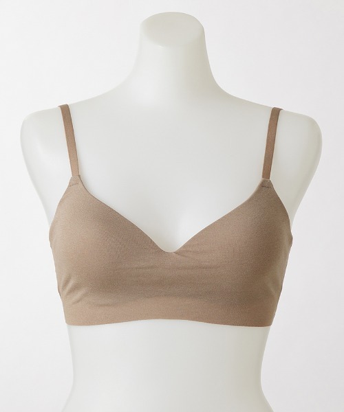 GUNZE(グンゼ)の「KIREILABO/キレイラボ ノンワイヤーブラジャー 接触冷感でひんやり Fitte COOL(ブラジャー・レディース・ブラウン系その他/ブラック/ライトブルー/グレー系その他/ベージュ・LARGE/MEDIUM/X-LARGE)」の6枚目の写真