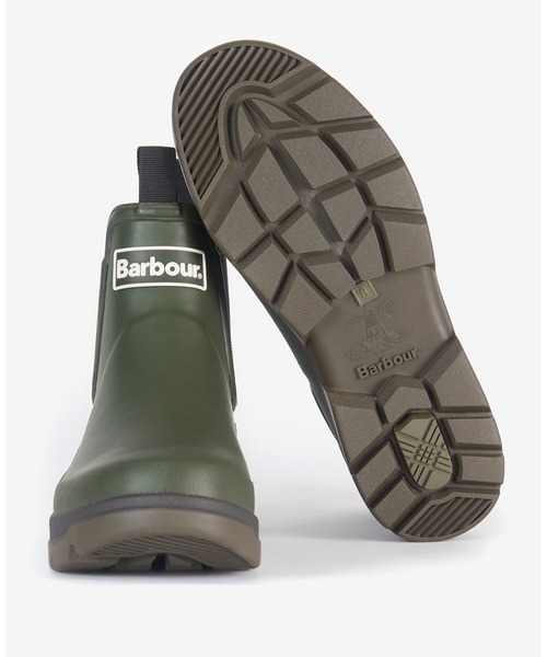 Barbour バブアー　サイドゴア ショートレインブーツ UK:6 Nimbus サイドゴア ショート レインブーツ（メンズ）｜レイン