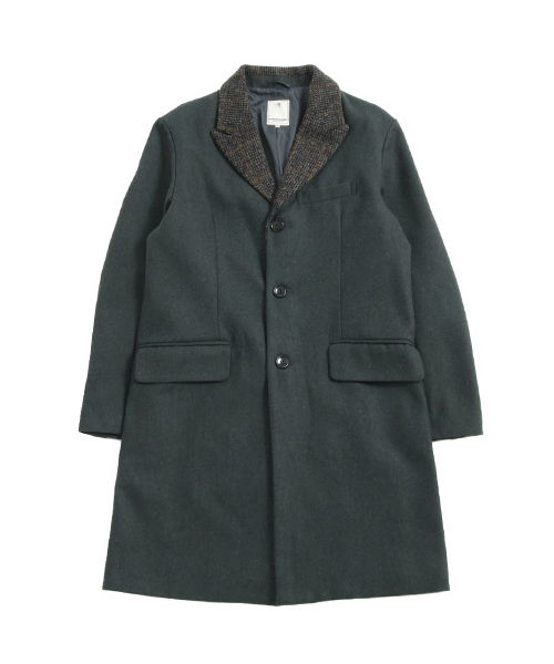 SEVENDAYS=SUNDAY(セブンデイズサンデイ)の「HARRISSツカイ チェスターコート(ピーコート・メンズ・キャメル/ネイビー/チャコールグレー・MEDIUM/SMALL/LARGE)」の2枚目の写真