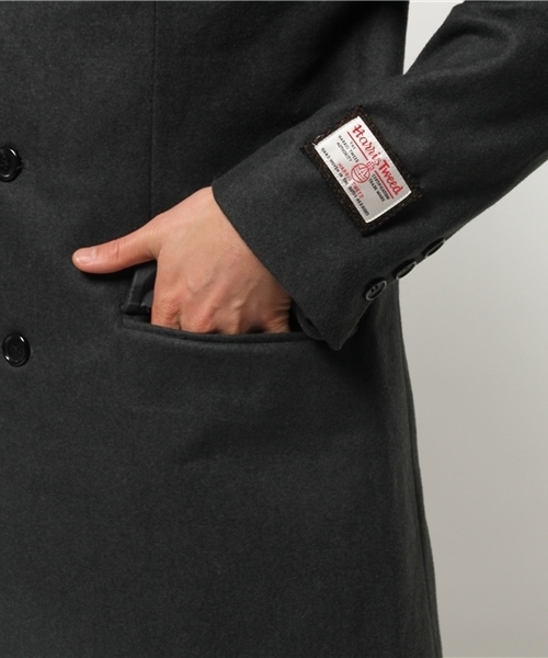 SEVENDAYS=SUNDAY(セブンデイズサンデイ)の「HARRISSツカイ チェスターコート(ピーコート・メンズ・キャメル/ネイビー/チャコールグレー・MEDIUM/SMALL/LARGE)」の8枚目の写真