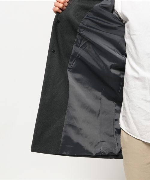 SEVENDAYS=SUNDAY(セブンデイズサンデイ)の「HARRISSツカイ チェスターコート(ピーコート・メンズ・キャメル/ネイビー/チャコールグレー・MEDIUM/SMALL/LARGE)」の11枚目の写真