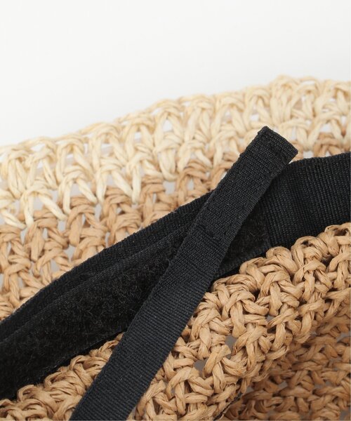 LBC(エルビーシー)の「ライン配色ペーパーハット(ハット・レディース・ベージュ/チャコール・FREE)」の10枚目の写真