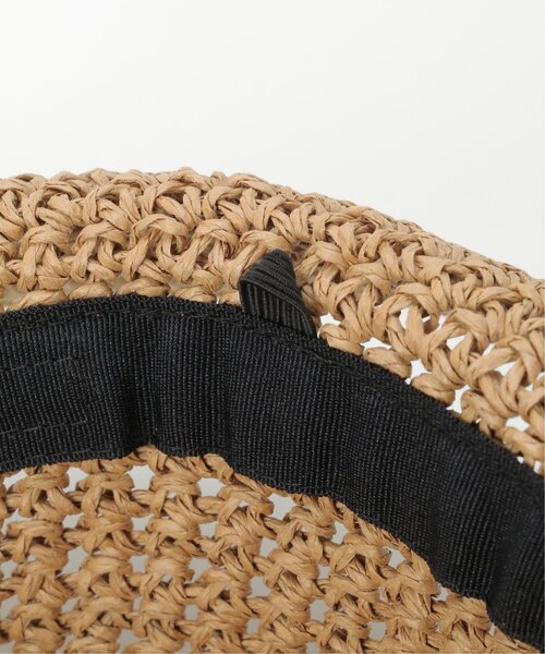 LBC(エルビーシー)の「ライン配色ペーパーハット(ハット・レディース・ベージュ/チャコール・FREE)」の12枚目の写真