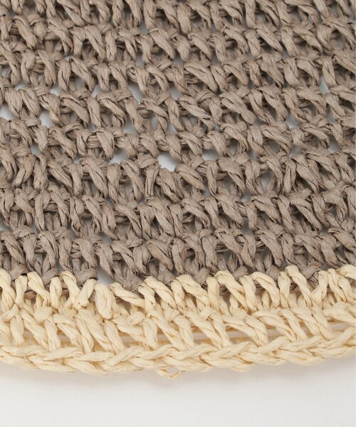 LBC(エルビーシー)の「ライン配色ペーパーハット(ハット・レディース・ベージュ/チャコール・FREE)」の16枚目の写真