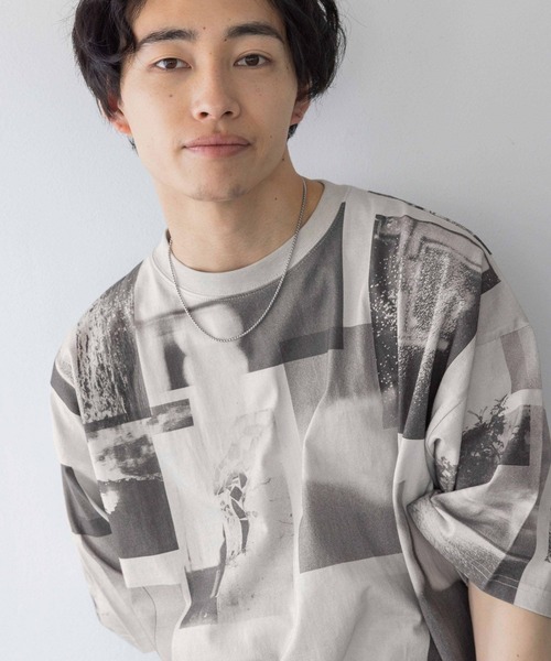 LOWRYS FARM(ローリーズファーム)の「フォトコラージュTSS 120681(Tシャツ/カットソー・メンズ・ホワイト/オレンジ/ネイビー/グリーン・MEDIUM/LARGE)」の11枚目の写真
