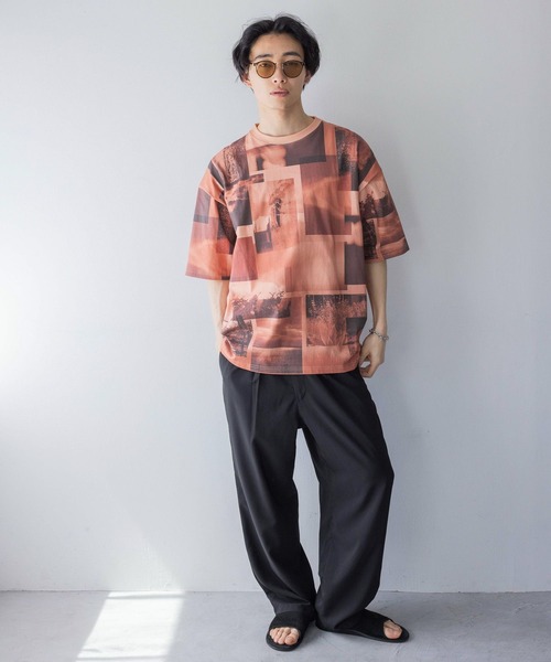 LOWRYS FARM(ローリーズファーム)の「フォトコラージュTSS 120681(Tシャツ/カットソー・メンズ・ホワイト/オレンジ/ネイビー/グリーン・MEDIUM/LARGE)」の12枚目の写真