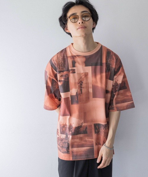 LOWRYS FARM(ローリーズファーム)の「フォトコラージュTSS 120681(Tシャツ/カットソー・メンズ・ホワイト/オレンジ/ネイビー/グリーン・MEDIUM/LARGE)」の15枚目の写真