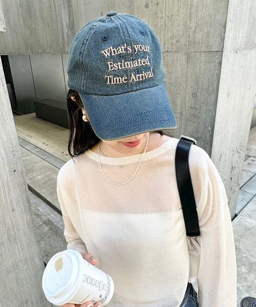 mystic（ミスティック）の「デニム刺繍キャップ（キャップ・レディース・ブルー・ONE SIZE）」の2枚目の写真