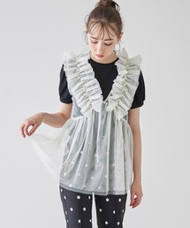 パール付きチュールビスチェ