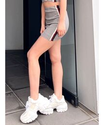 GYDA | 【SETUP着用可】サイドラインニットスカートライクショートパンツ(スカート)