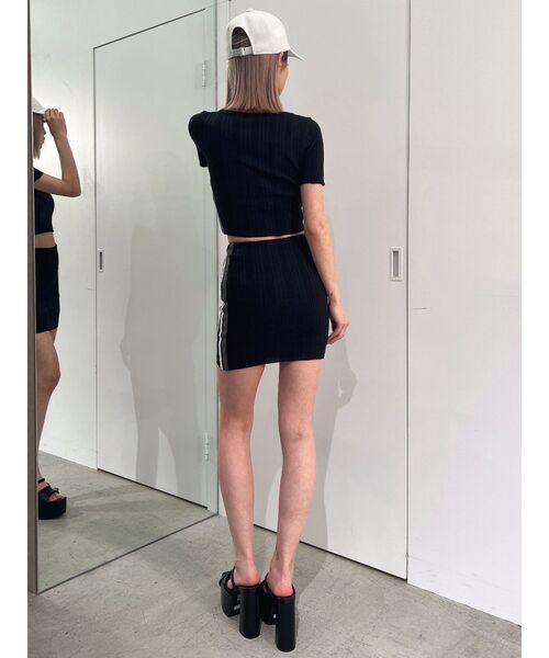 GYDA（ジェイダ）の「【SETUP着用可】サイドラインニットスカートライクショートパンツ（スカート・レディース・ピンク/グレー/ブラック・FREE）」の15枚目の写真