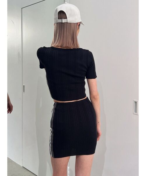 GYDA（ジェイダ）の「【SETUP着用可】サイドラインニットスカートライクショートパンツ（スカート・レディース・ピンク/グレー/ブラック・FREE）」の18枚目の写真