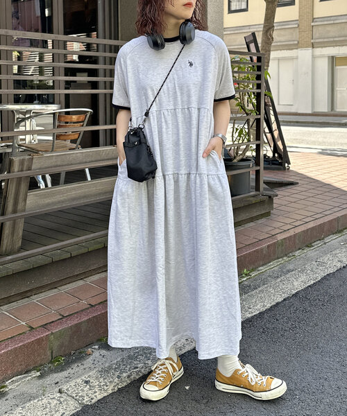 セール】【U.S. POLO ASSN.】天竺ワンピース（ワンピース