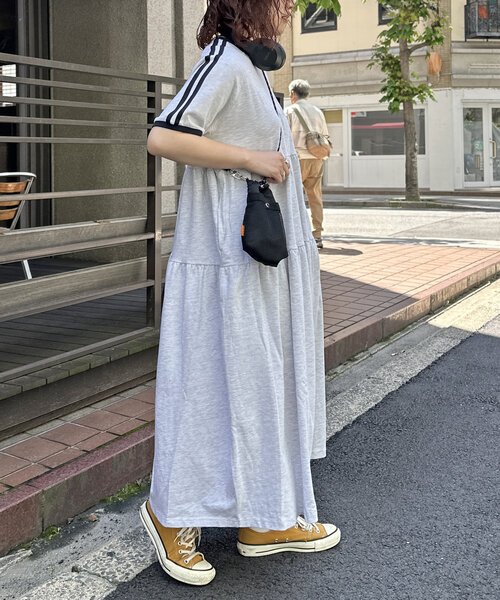 U.S. POLO ASSN.（ユーエスポロアッスン）の「【U.S. POLO ASSN.】天竺ワンピース（ワンピース・レディース・グレー/ネイビー/オレンジ/ブラック・FREE）」の8枚目の写真