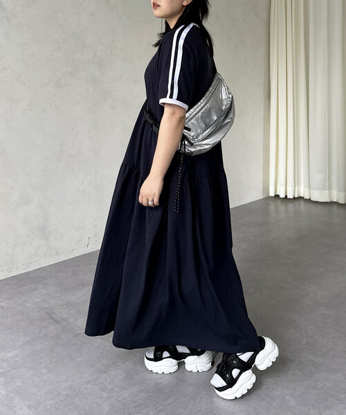 U.S. POLO ASSN.（ユーエスポロアッスン）の「【U.S. POLO ASSN.】天竺ワンピース（ワンピース・レディース・グレー/ネイビー/オレンジ/ブラック・FREE）」の11枚目の写真