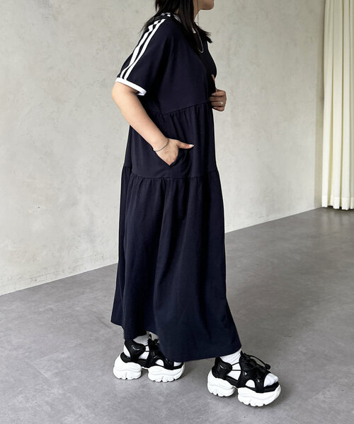 U.S. POLO ASSN.（ユーエスポロアッスン）の「【U.S. POLO ASSN.】天竺ワンピース（ワンピース・レディース・グレー/ネイビー/オレンジ/ブラック・FREE）」の14枚目の写真