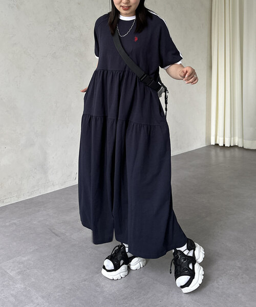 セール】【U.S. POLO ASSN.】天竺ワンピース（ワンピース