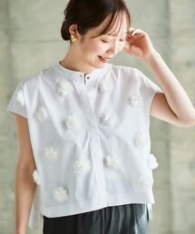 le.coeur blanc | TORRAZZO DONNAオーガンジーモチーフブラウス(シャツ/ブラウス)