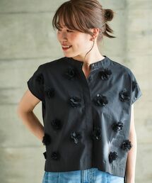 le.coeur blanc | TORRAZZO DONNAオーガンジーモチーフブラウス(シャツ/ブラウス)