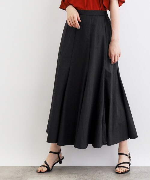 grove（グローブ）の「◆ナイロンワッシャーボリュームスカート（スカート・レディース・ナチュラル/モスグリーン/ブラック・02/03/05/04/01）」の2枚目の写真