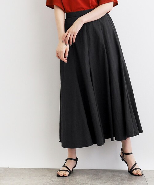 grove（グローブ）の「◆ナイロンワッシャーボリュームスカート（スカート・レディース・ナチュラル/モスグリーン/ブラック・02/03/05/04/01）」の19枚目の写真