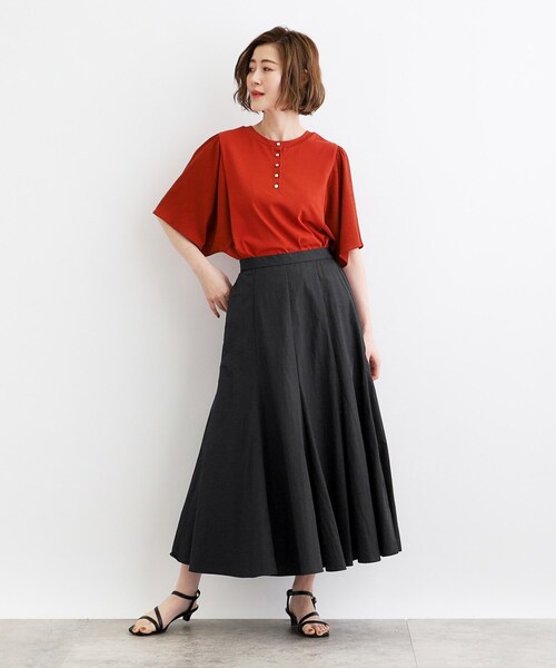 grove（グローブ）の「◆ナイロンワッシャーボリュームスカート（スカート・レディース・ナチュラル/モスグリーン/ブラック・02/03/05/04/01）」の18枚目の写真