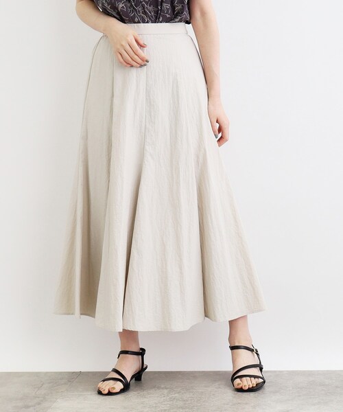 grove（グローブ）の「◆ナイロンワッシャーボリュームスカート（スカート・レディース・ナチュラル/モスグリーン/ブラック・02/03/05/04/01）」の16枚目の写真