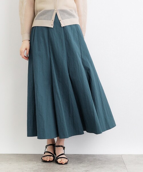 grove（グローブ）の「◆ナイロンワッシャーボリュームスカート（スカート・レディース・ナチュラル/モスグリーン/ブラック・02/03/05/04/01）」の12枚目の写真