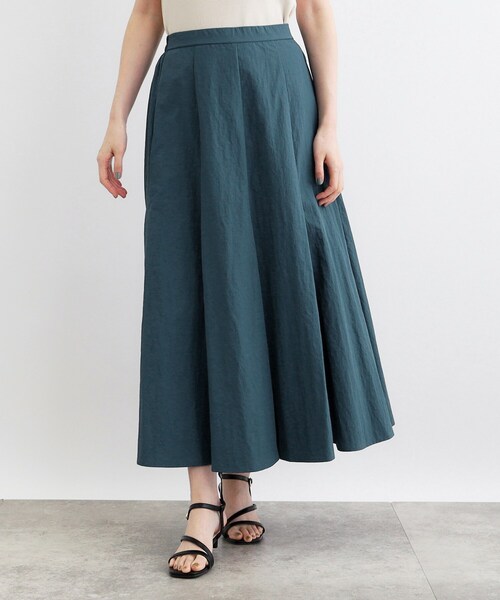 grove（グローブ）の「◆ナイロンワッシャーボリュームスカート（スカート・レディース・ナチュラル/モスグリーン/ブラック・02/03/05/04/01）」の8枚目の写真