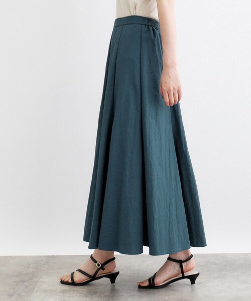 grove（グローブ）の「◆ナイロンワッシャーボリュームスカート（スカート・レディース・ナチュラル/モスグリーン/ブラック・02/03/05/04/01）」の7枚目の写真