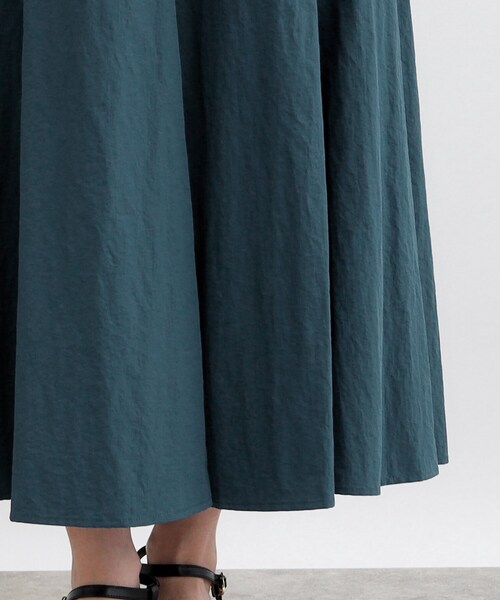 grove（グローブ）の「◆ナイロンワッシャーボリュームスカート（スカート・レディース・ナチュラル/モスグリーン/ブラック・02/03/05/04/01）」の4枚目の写真