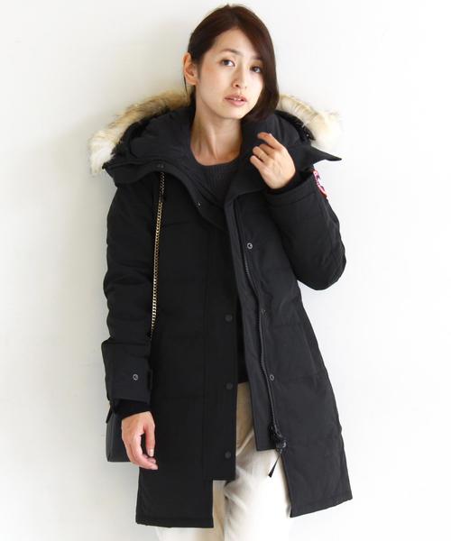 CANADA GOOSE(カナダグース)の「BY CANADA GOOSE MACKENZIE ダウンジャケット(ダウンジャケット/コート・レディース・ブラック/ベージュ・SMALL/MEDIUM)」の2枚目の写真