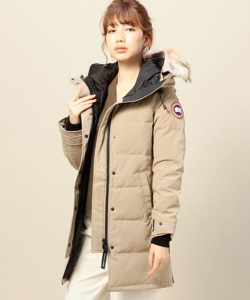 CANADA GOOSE(カナダグース)の「BY CANADA GOOSE MACKENZIE ダウンジャケット(ダウンジャケット/コート・レディース・ブラック/ベージュ・SMALL/MEDIUM)」の19枚目の写真