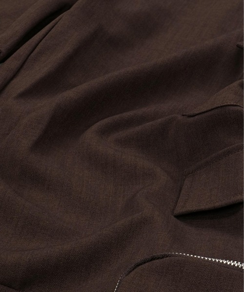 SPINNS（スピンズ）の「【ユニセックスで着用可能】ポケットカーゴテーラードパンツ（カーゴパンツ・メンズ・ブラウン/ブラック・L/M）」の7枚目の写真