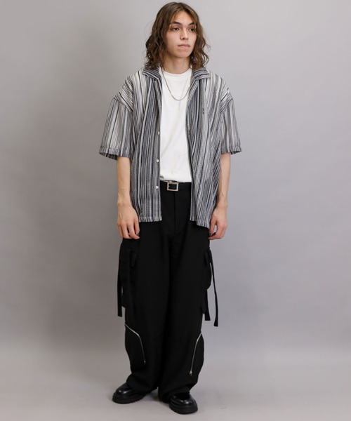 SPINNS（スピンズ）の「【ユニセックスで着用可能】ポケットカーゴテーラードパンツ（カーゴパンツ・メンズ・ブラウン/ブラック・L/M）」の9枚目の写真