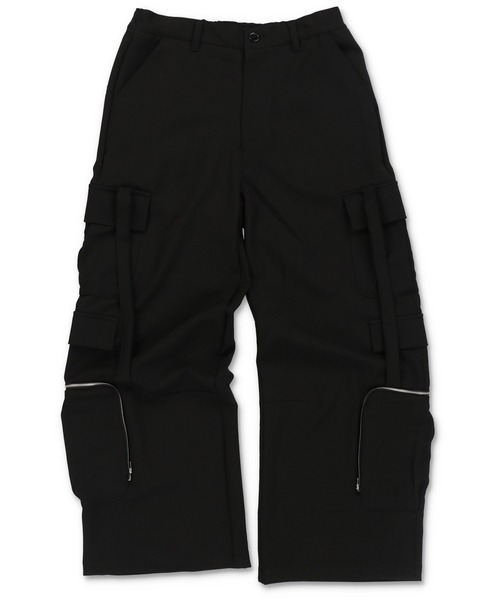 SPINNS（スピンズ）の「【ユニセックスで着用可能】ポケットカーゴテーラードパンツ（カーゴパンツ・メンズ・ブラウン/ブラック・L/M）」の16枚目の写真