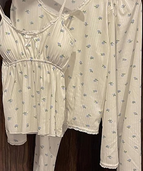 セール】【3点SET】小花柄ルームウェア セット（ルームウェア