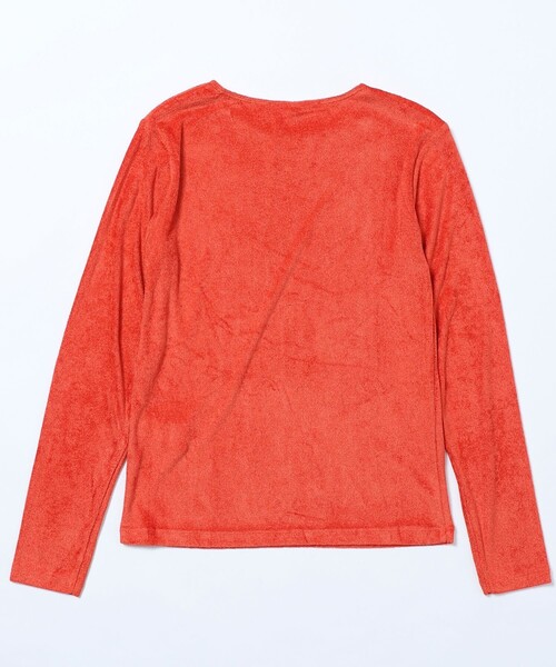 【セール】Baserange/ベースレンジ OMO LONG SLEEVE / TOOL-VE-AU24 /クルーネックベロアカットソー（Tシャツ/カットソー）｜BASERANGE（ベースレンジ）