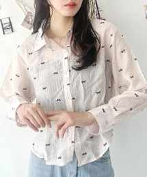 リボンシアーシャツ