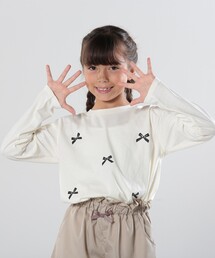 SHOO・LA・RUE（シューラルー）の「【110-140cm】アソートプリントフレアロンT（Tシャツ/カットソー・キッズ）」