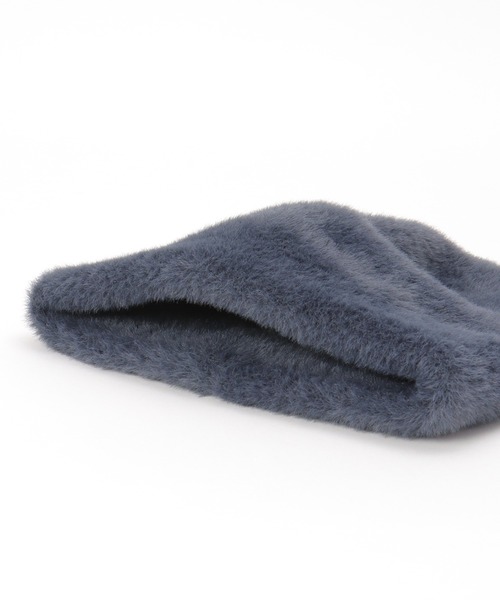 ikka(イッカ)の「シャギービーニー(ニットキャップ/ビーニー・レディース・ライトグレー/ネイビー/ブラック・FREE)」の6枚目の写真