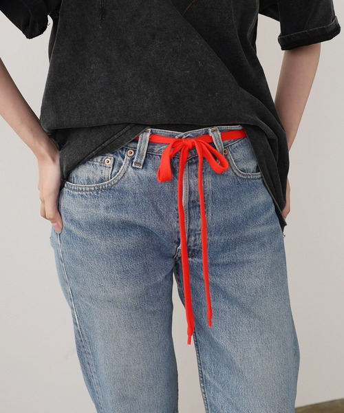 FACETASM(ファセッタズム)の「FACETASM/ファセッタズム SHOELACE BELT シューレースベルト 2色セット(ベルト・メンズ・ネイビー/パープル・FREE)」の12枚目の写真