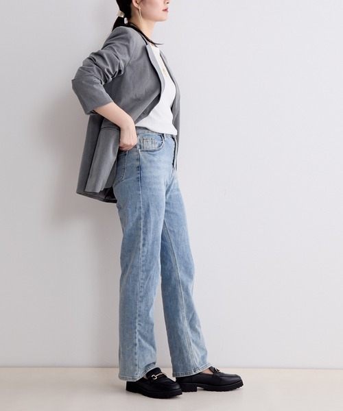 HIMIKO（ヒミコ）の「【HIMIKO】トラックソールビットローファー/641322（ローファー・レディース・ピンク/グレー/アイボリー/ブラック・24.0cm/23.0cm/22.5cm/24.5cm/23.5cm/22.0cm/25.0cm/25.5cm/21.5cm/26.5cm/26.0cm）」の21枚目の写真