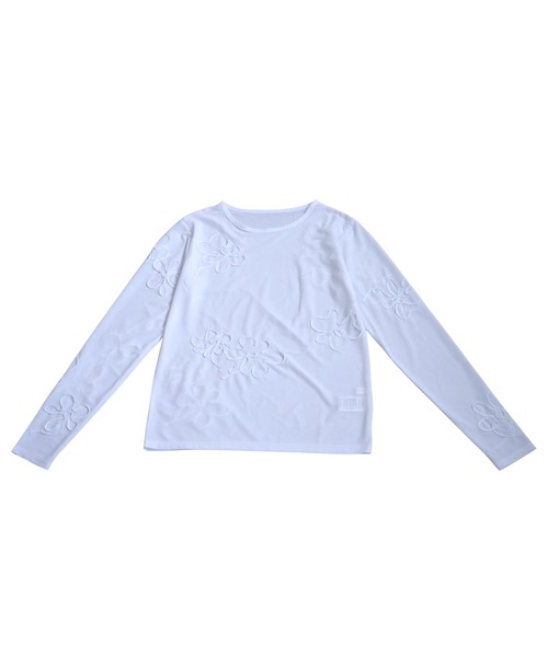 antiqua(アンティカ)の「ニュアンスシアートップス(Tシャツ/カットソー・レディース・ブラック/ホワイト・ONESIZE)」の19枚目の写真